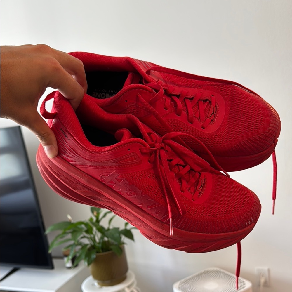 Hoka Dynamic Crimson Sneakers